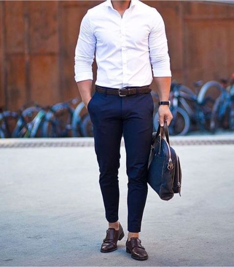 white-shirt-navy-trouser